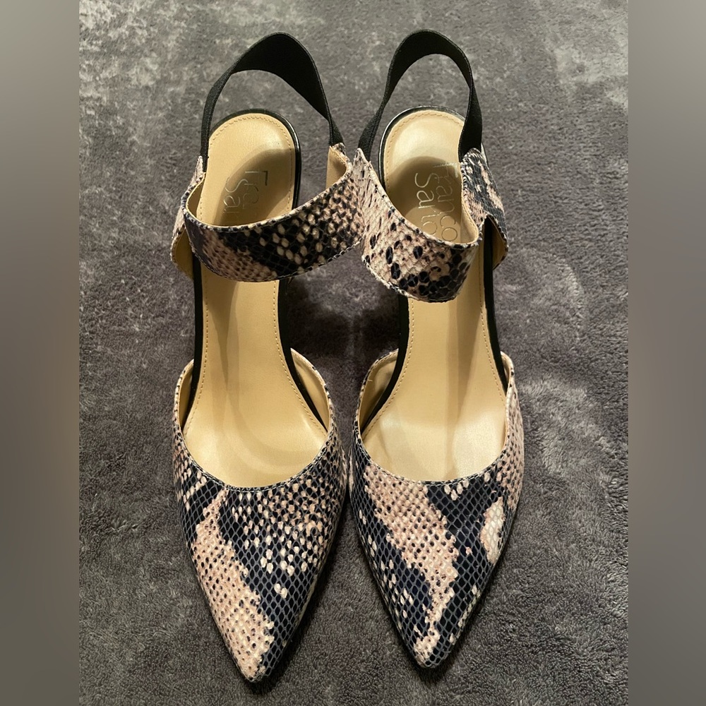 Franco Sarto Lima Printed Leather Heel